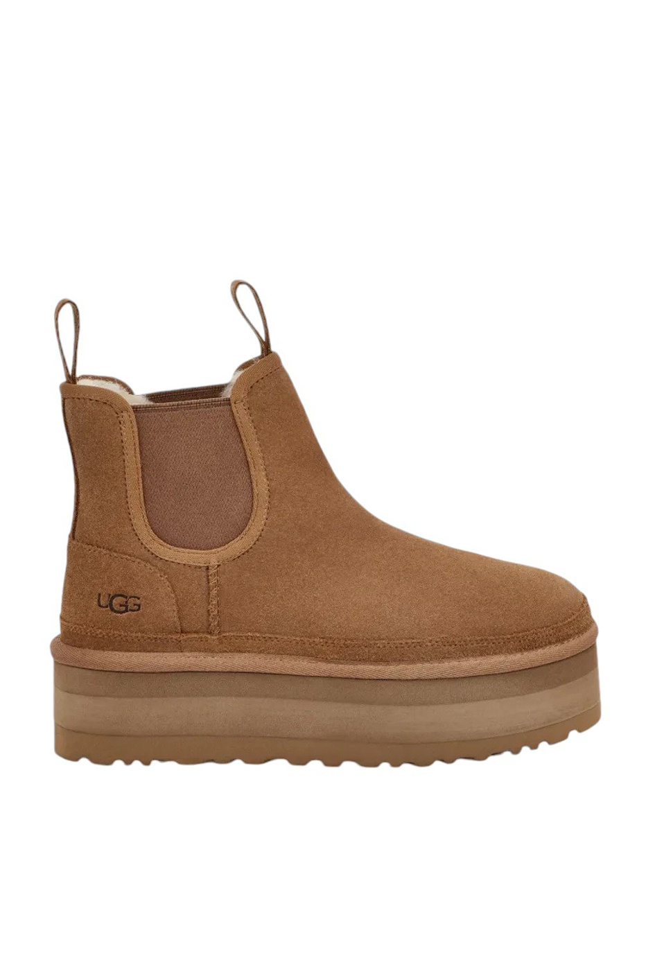 Женский UGG Угги Neumel Platform Chelsea из натуральной замши (цвет ), артикул 1134526 | Фото 1