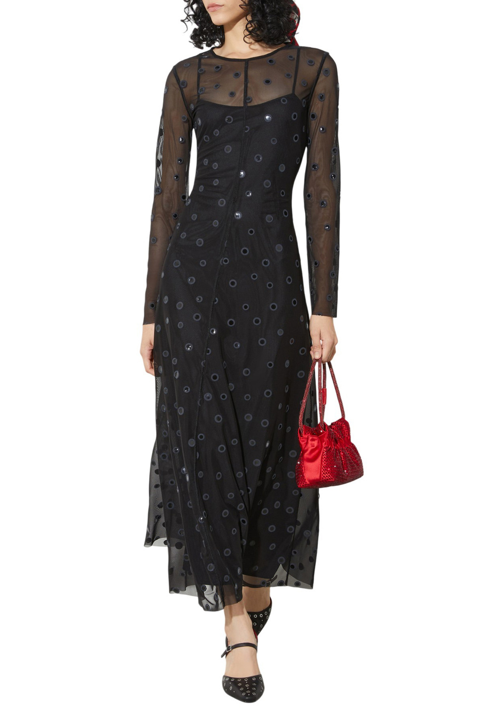 Женский MAX&Co. Платье MCOSEQUOIA с полупрозрачными вставками (цвет ), артикул 2616621011 | Фото 2