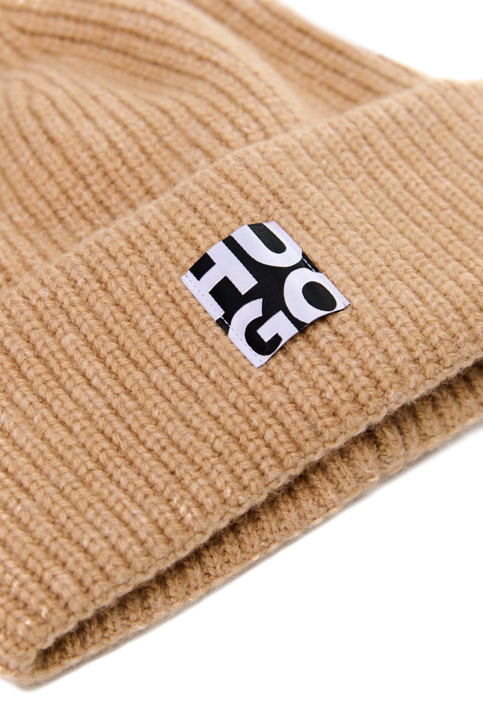 Женский HUGO Шапка с контрастным логотипом на отвороте (цвет ), артикул 50477679 | Фото 2