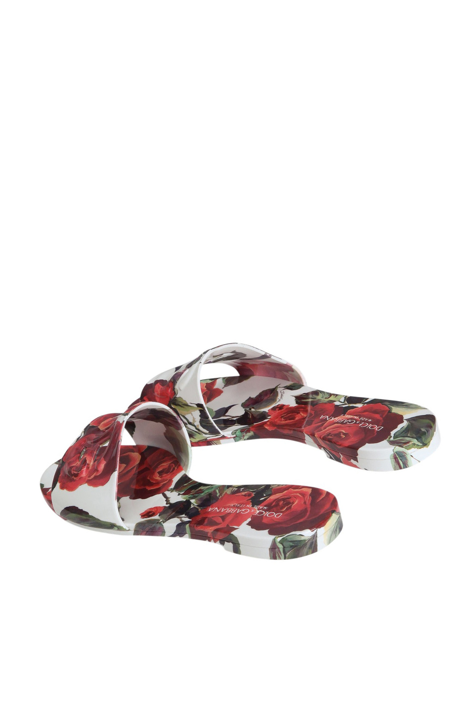 Женский Dolce & Gabbana Шлепанцы с цветочным принтом (цвет ), артикул CW2215-A6L05 | Фото 3