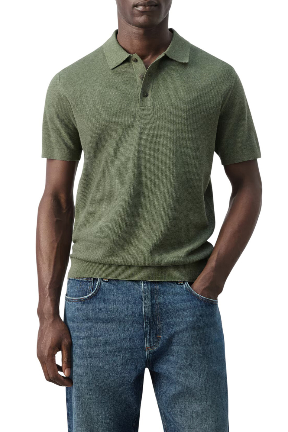 Мужской Mango Man Поло ANDREW из смесового хлопка (цвет ), артикул 27045944 | Фото 3