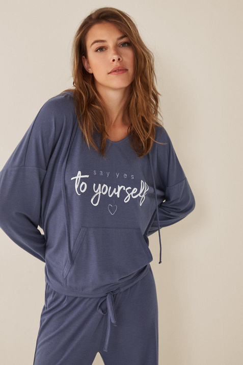 Women'secret Длинная пижама с надписью Say Yes ( цвет), артикул 4626540 | Фото 4