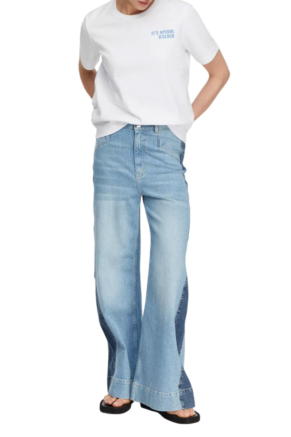 Женский Comma Футболка из хлопка с принтом (цвет ), артикул 2181590 | Фото 2