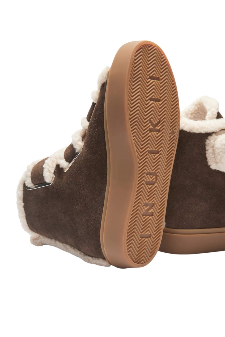Полусапоги SHEARLING VELCRO WEDGE с натуральным мехом|Основной цвет:Коричневый Женский Inuikii Полусапоги SHEARLING VELCRO WEDGE с натуральным мехом (цвет ), артикул 1001.004.0151 | Фото 4