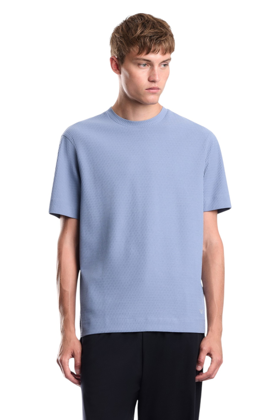 Мужской Emporio Armani Футболка из жаккардового джерси (цвет ), артикул EM007038-AF10762 | Фото 4