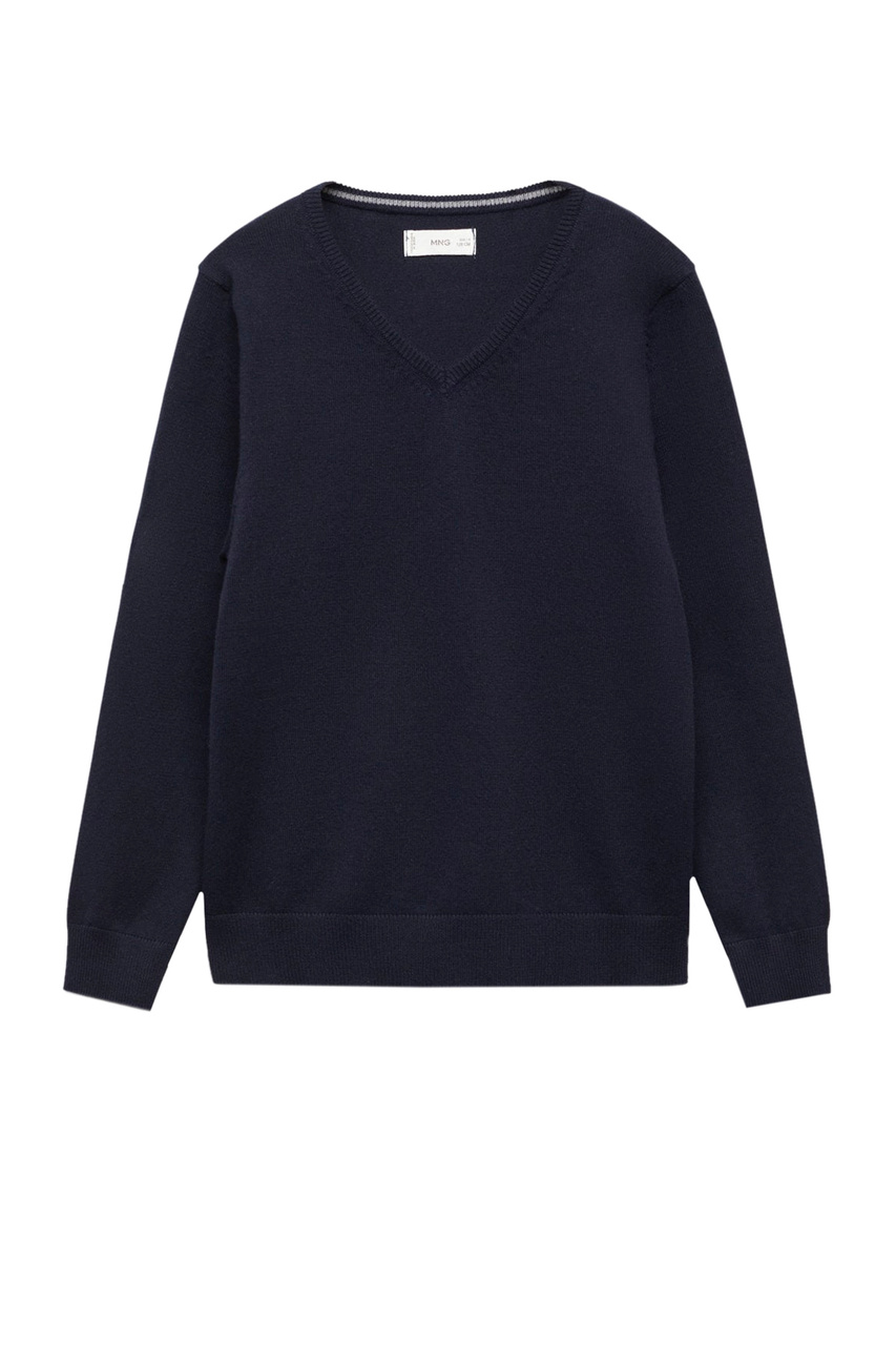 Пуловер FEDE5 из смесового хлопка|Основной цвет:Синий|Артикул:57023257 | Фото 1