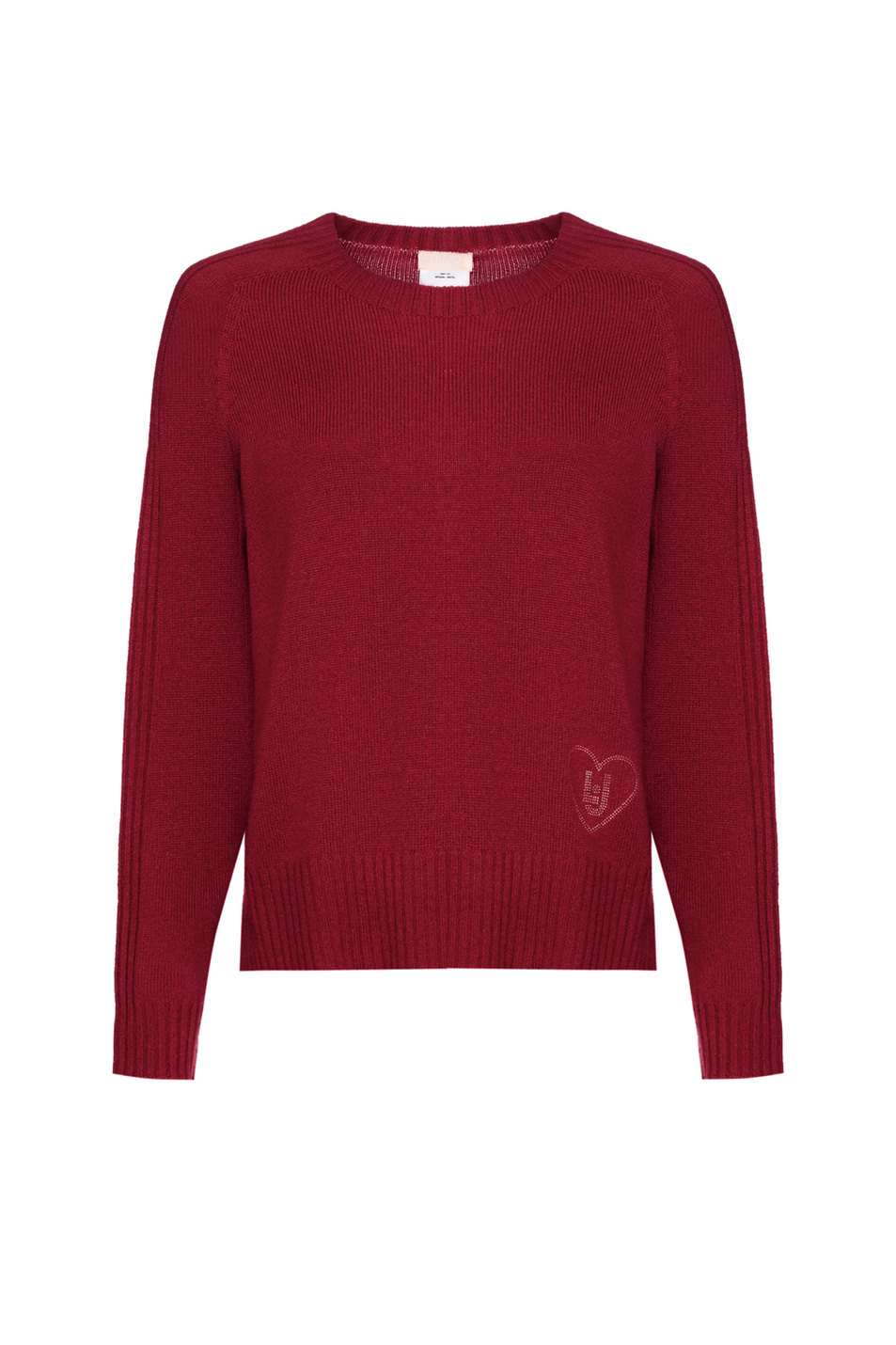 Джемпер из смесовой шерсти|Основной цвет:Бордовый Женский Liu Jo Джемпер из смесовой шерсти (цвет ), артикул MF5444MS76L | Фото 1