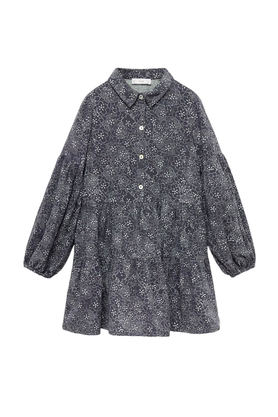 Девочкам Mango Kids Платье HOJAS из хлопка (цвет ), артикул 77034786 | Фото 1