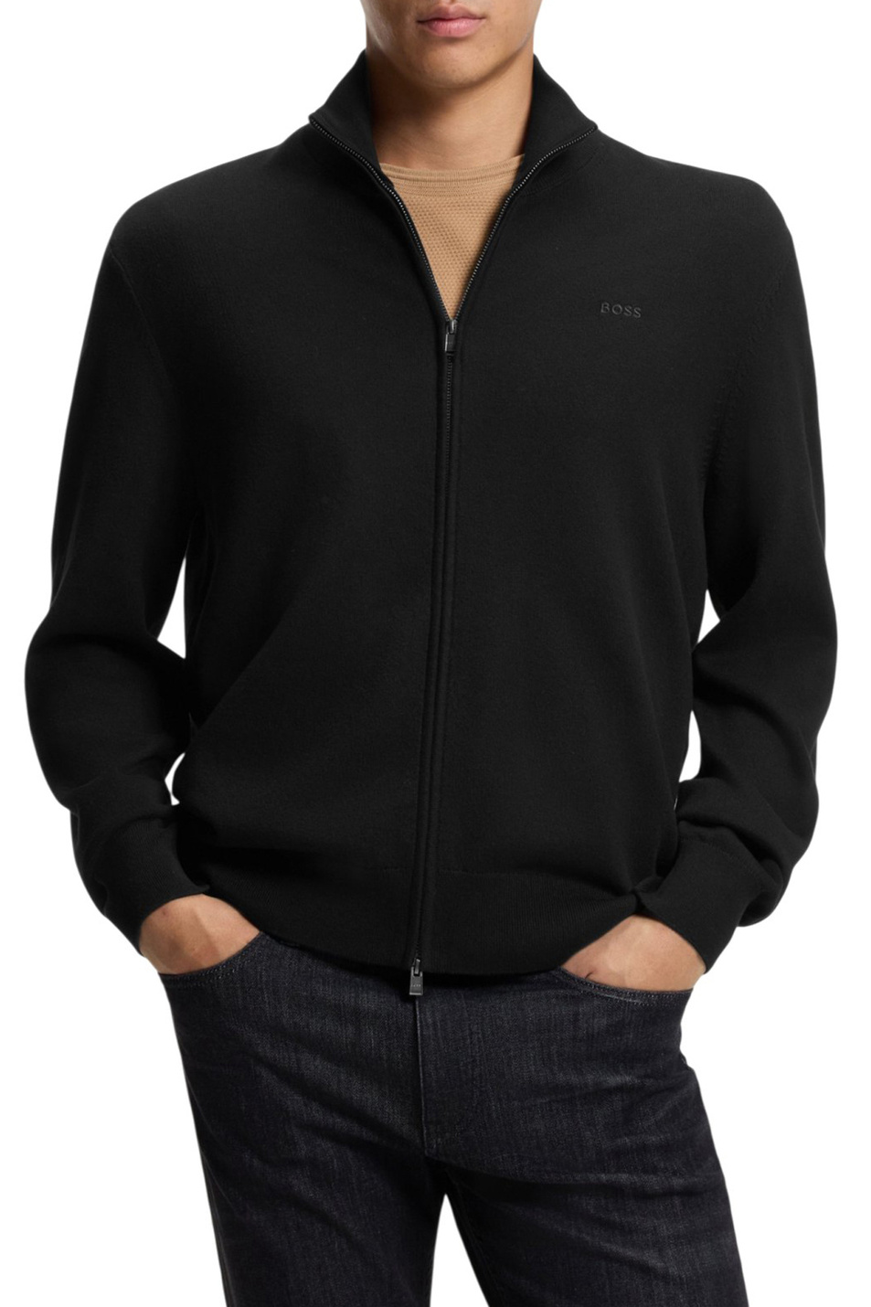 Мужской BOSS Кардиган Upalano из хлопка (цвет ), артикул 50556345 | Фото 3