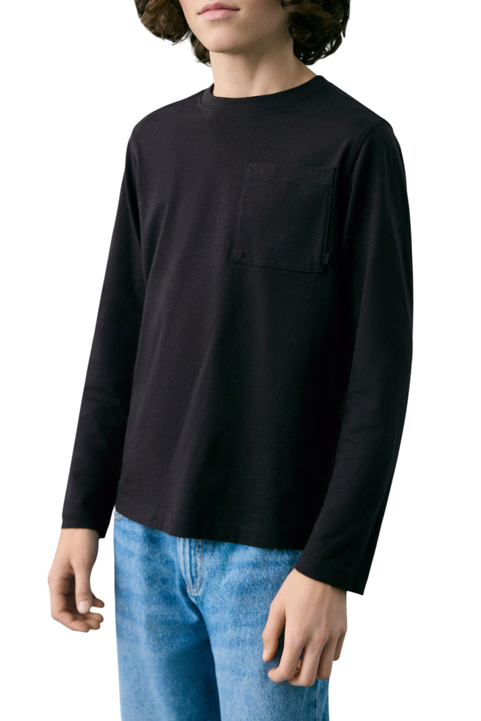 Мальчикам Mango Kids Лонгслив BASICA1 из хлопка (цвет ), артикул 27071195 | Фото 3