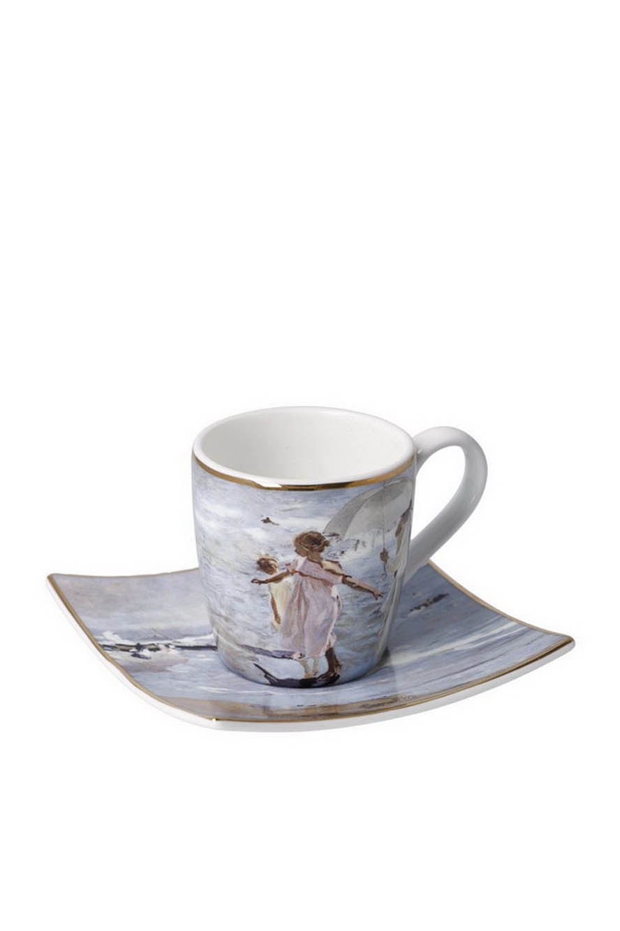 Goebel Чашка для эспрессо с блюдцем "Время для ванны" (цвет ), артикул 67-018-06-1 | Фото 1