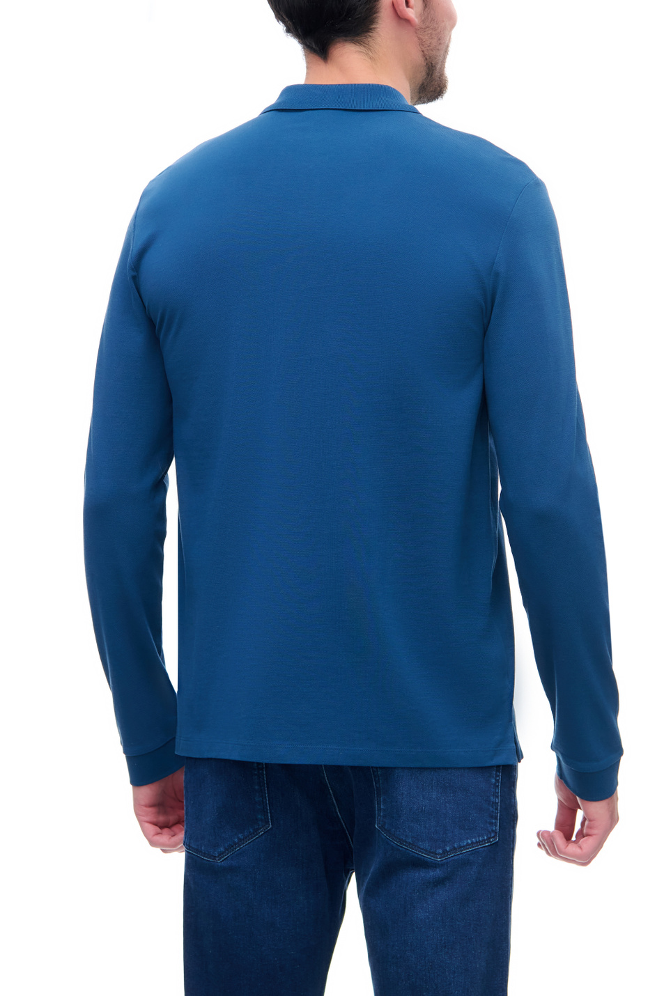 HUGO Рубашка поло из натурального хлопка с длинными рукавами (цвет ), артикул 50447957 | Фото 4