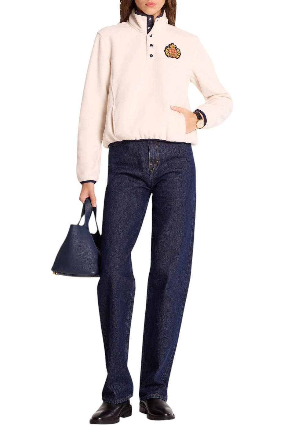 Женский Sporty & Rich Толстовка с логотипом (цвет ), артикул JA064506243CR01 | Фото 3