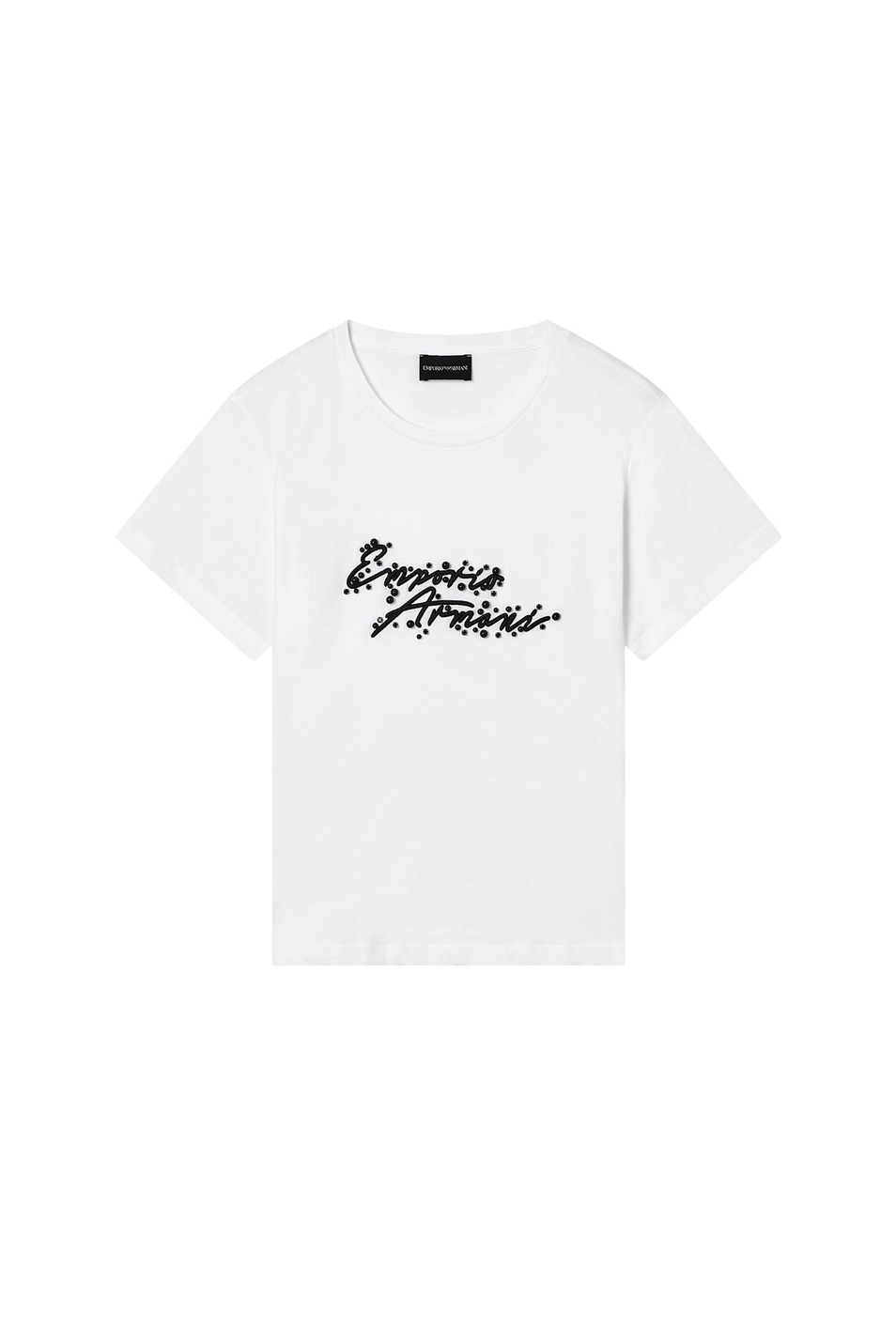 Женский Emporio Armani Футболка с отделкой бусинами (цвет ), артикул EW003594-AF12597 | Фото 1