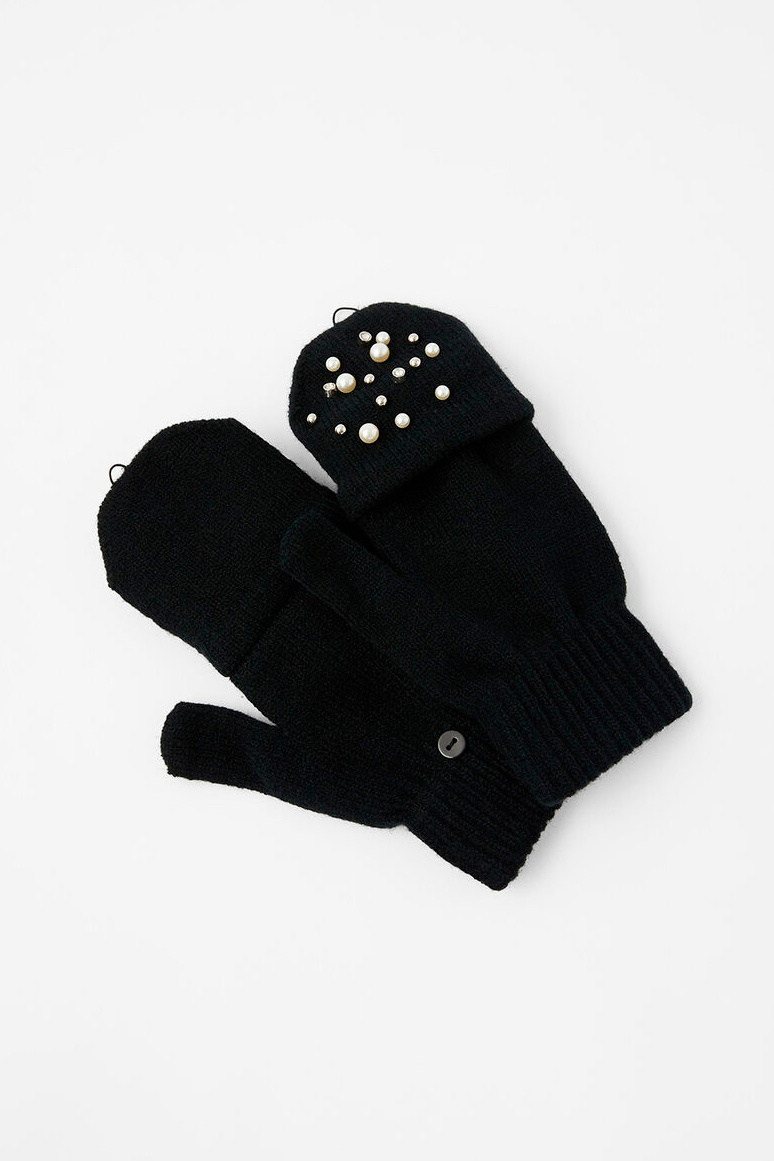 Женский Accessorize Митенки с искусственным жемчугом и кристаллами (цвет ), артикул 992020 | Фото 1