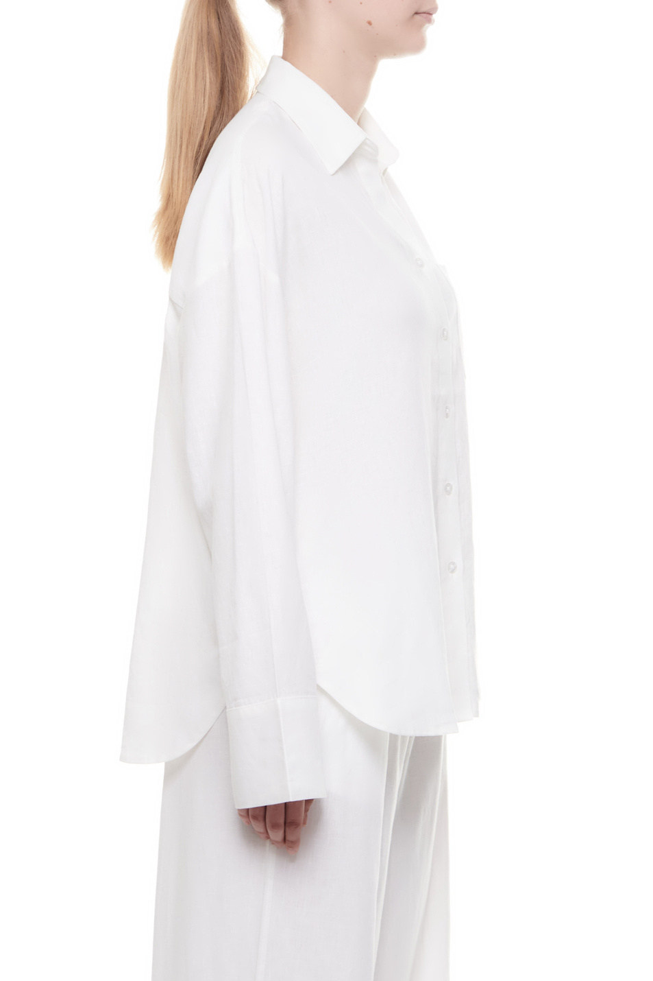 Женский Emporio Armani Рубашка из смесового льна (цвет ), артикул 262677-4R337 | Фото 3