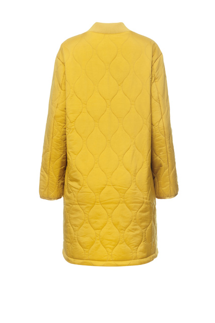 Стеганое пальто на молнии|Основной цвет:Желтый|Артикул:850200-31191 | Фото 2