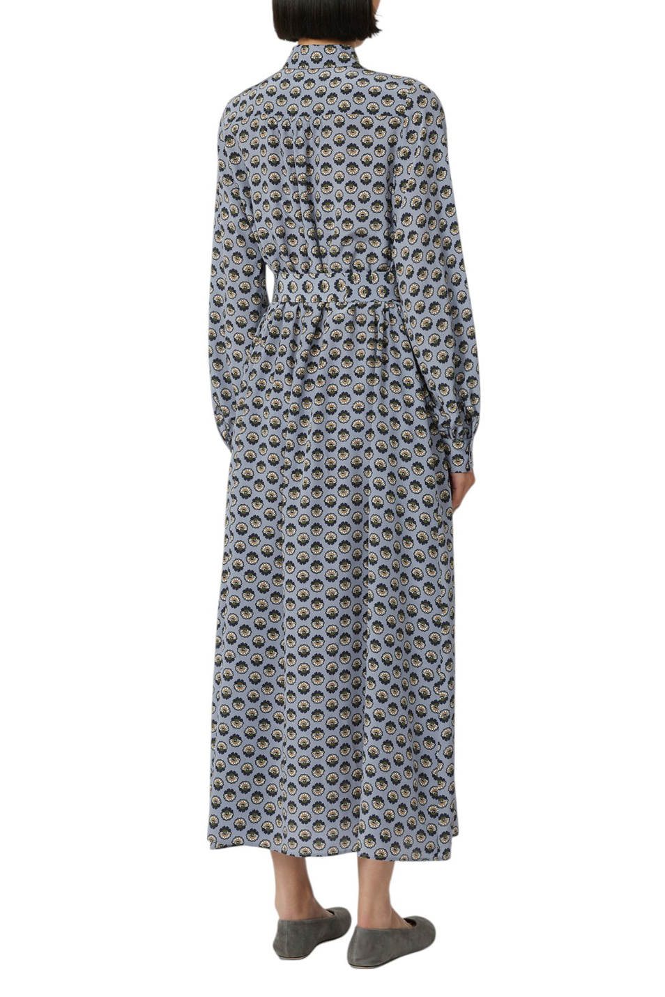 Женский Weekend Max Mara Платье NARVEL из шелка с поясом (цвет ), артикул 2525226091 | Фото 4