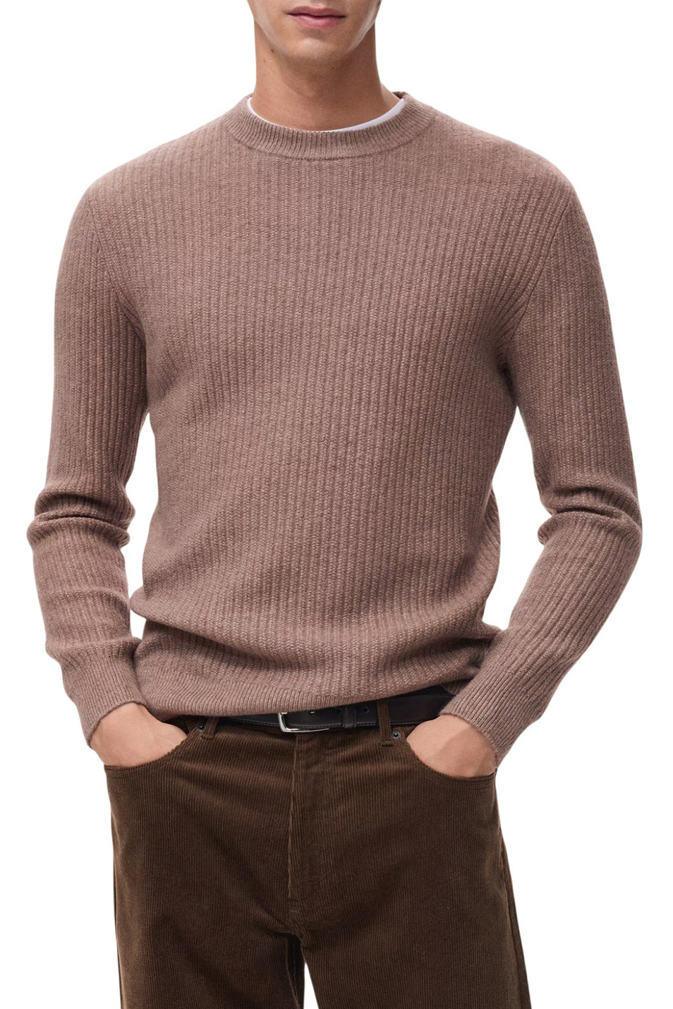 Мужской Mango Man Джемпер PARK с круглым вырезом (цвет ), артикул 17017898 | Фото 3