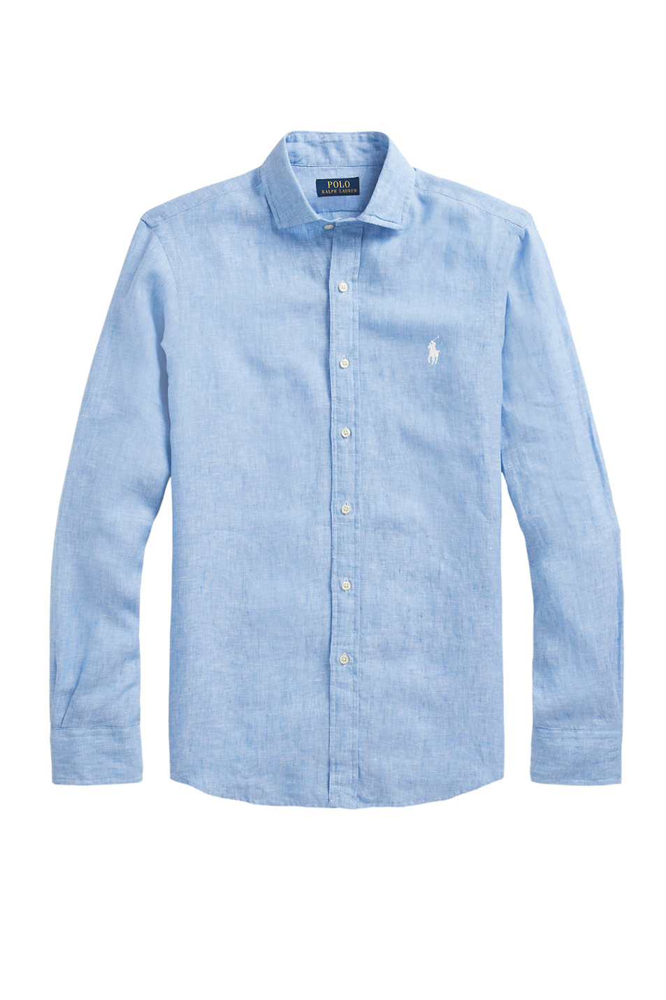 Polo Ralph Lauren Рубашка из натурального льна с фирменной вышивкой на груди (цвет ), артикул 710835509001 | Фото 1