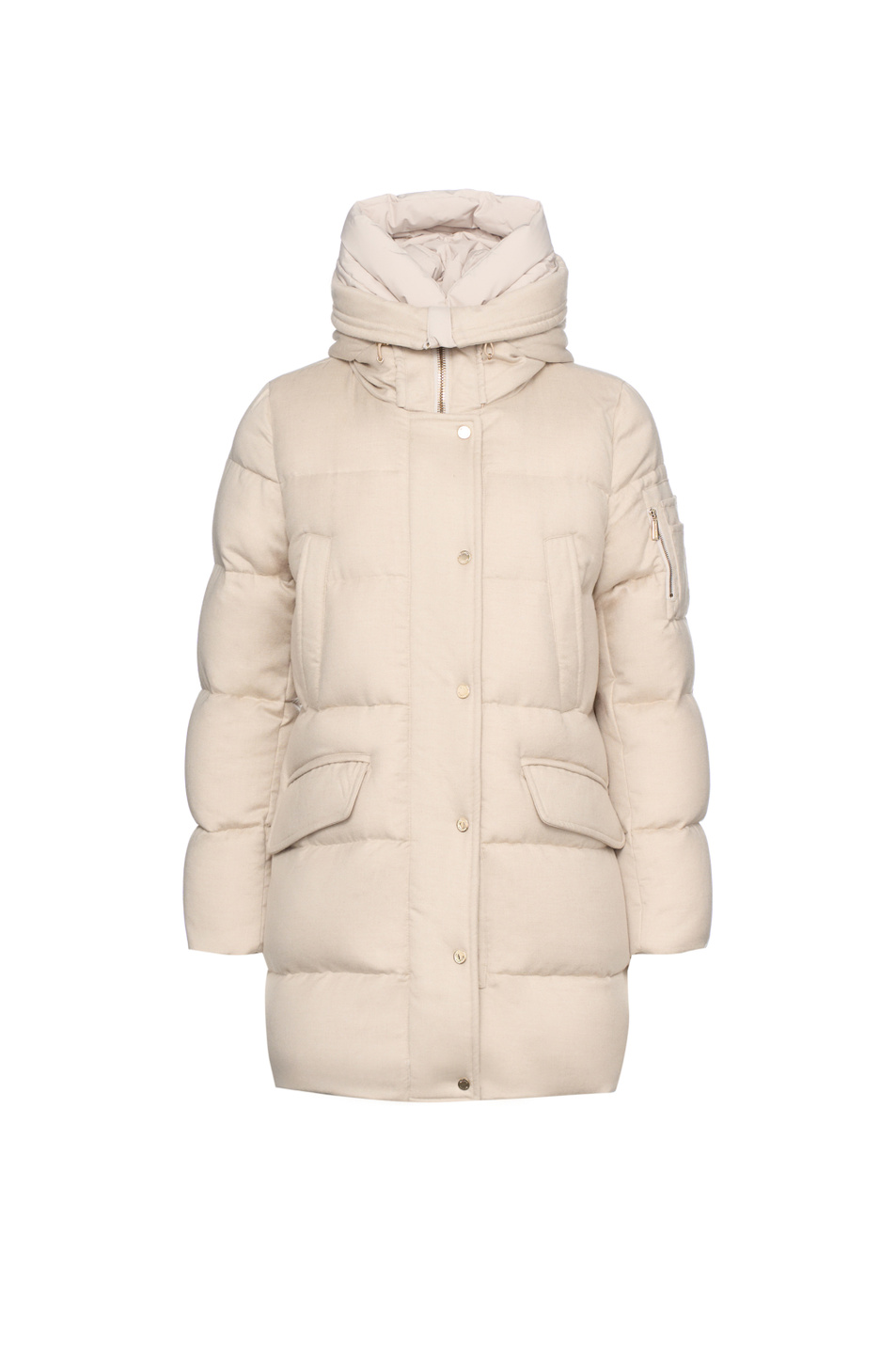 Полупальто KELSIE-IL из кашемира|Основной цвет:Бежевый Женский MooRER Полупальто KELSIE-IL из кашемира (цвет ), артикул MODPI100153-TEPA222-KELSI | Фото 1