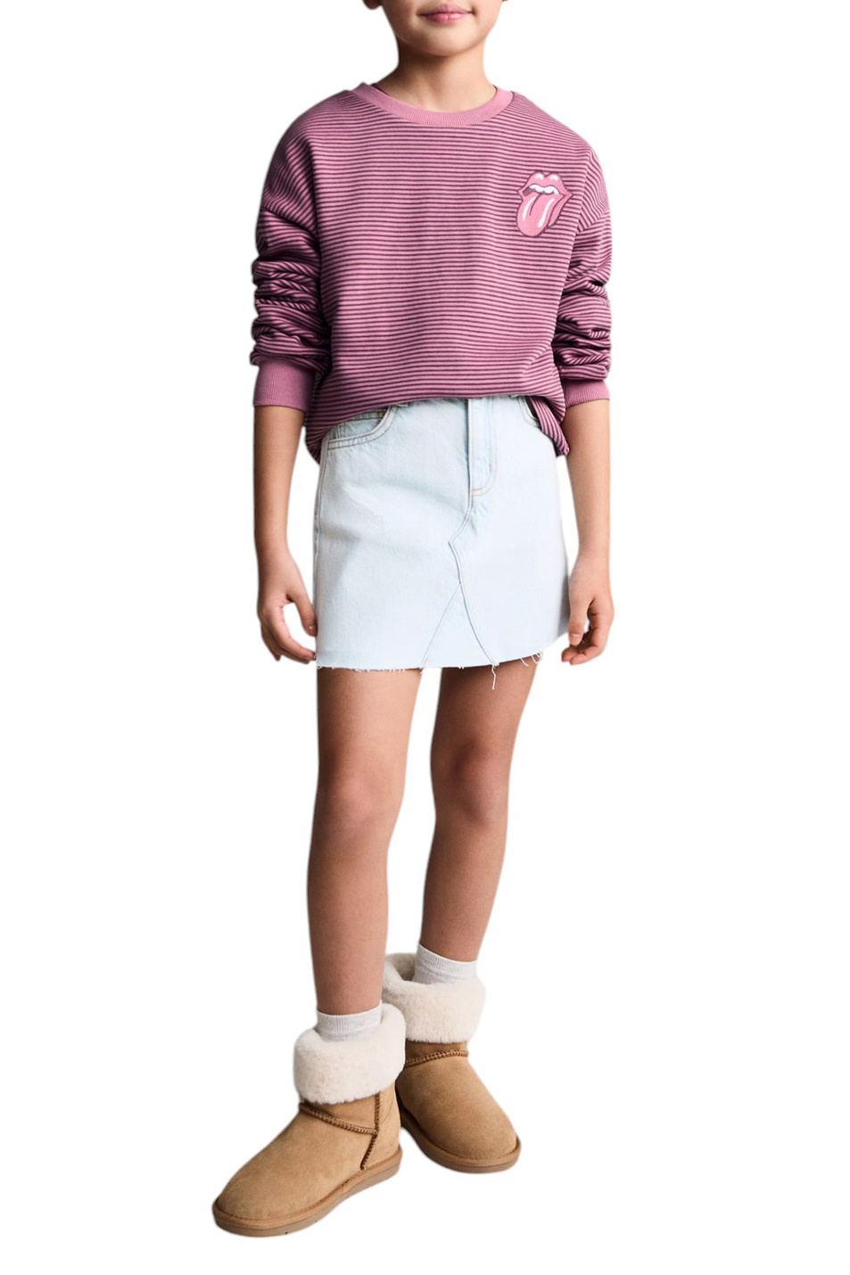 Девочкам Mango Kids Юбка STELLA джинсовая (цвет ), артикул 87033270 | Фото 3