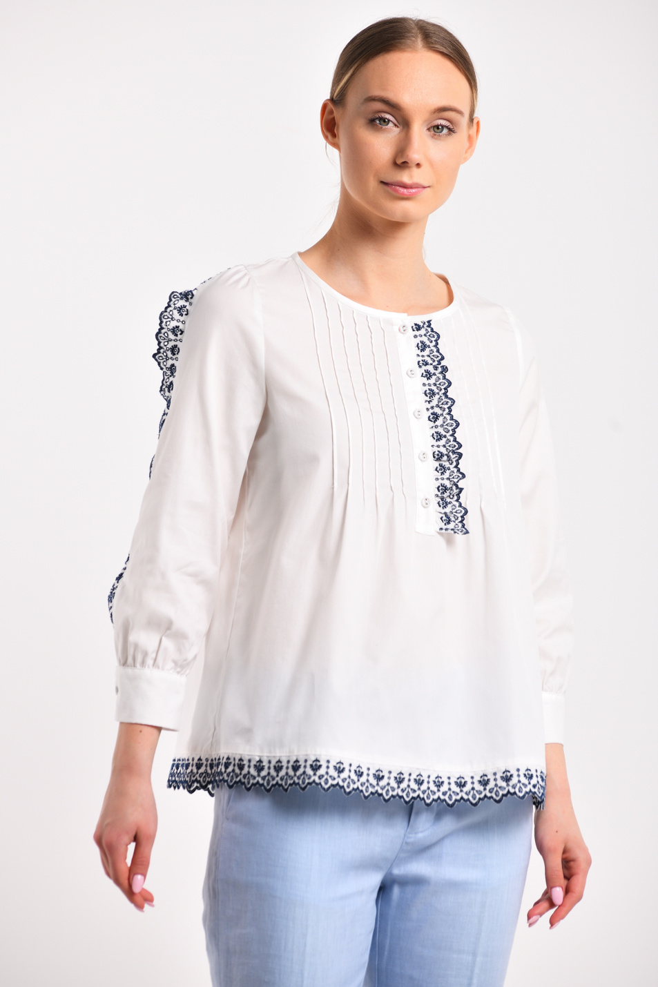 Женский Weekend Max Mara Блузка из хлопка (цвет ), артикул 51910197 | Фото 1