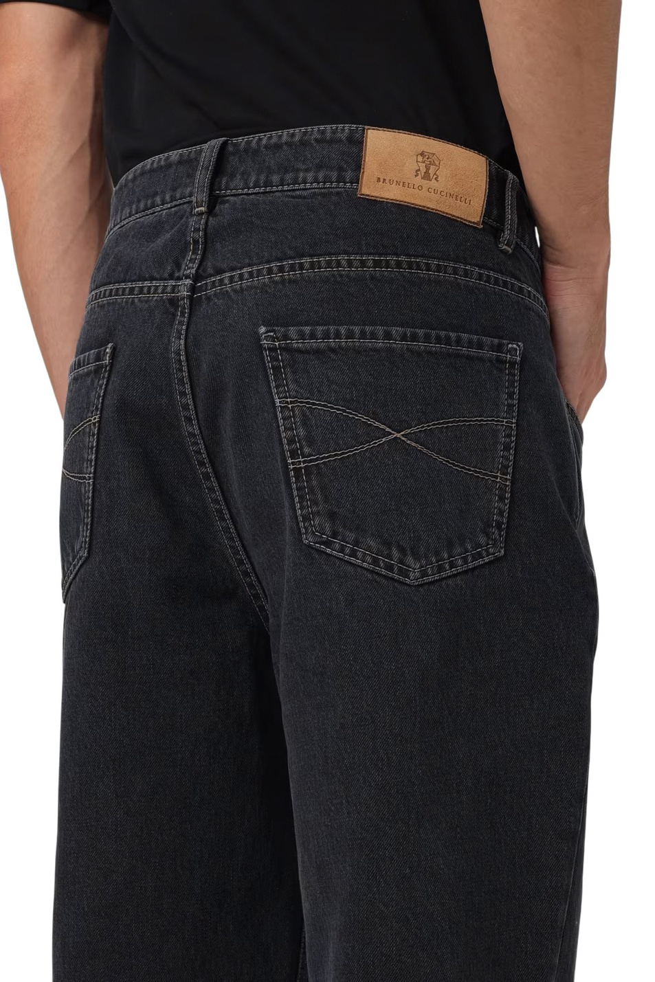 Мужской Brunello Cucinelli Джинсы из хлопка (цвет ), артикул M235PD3210 | Фото 6