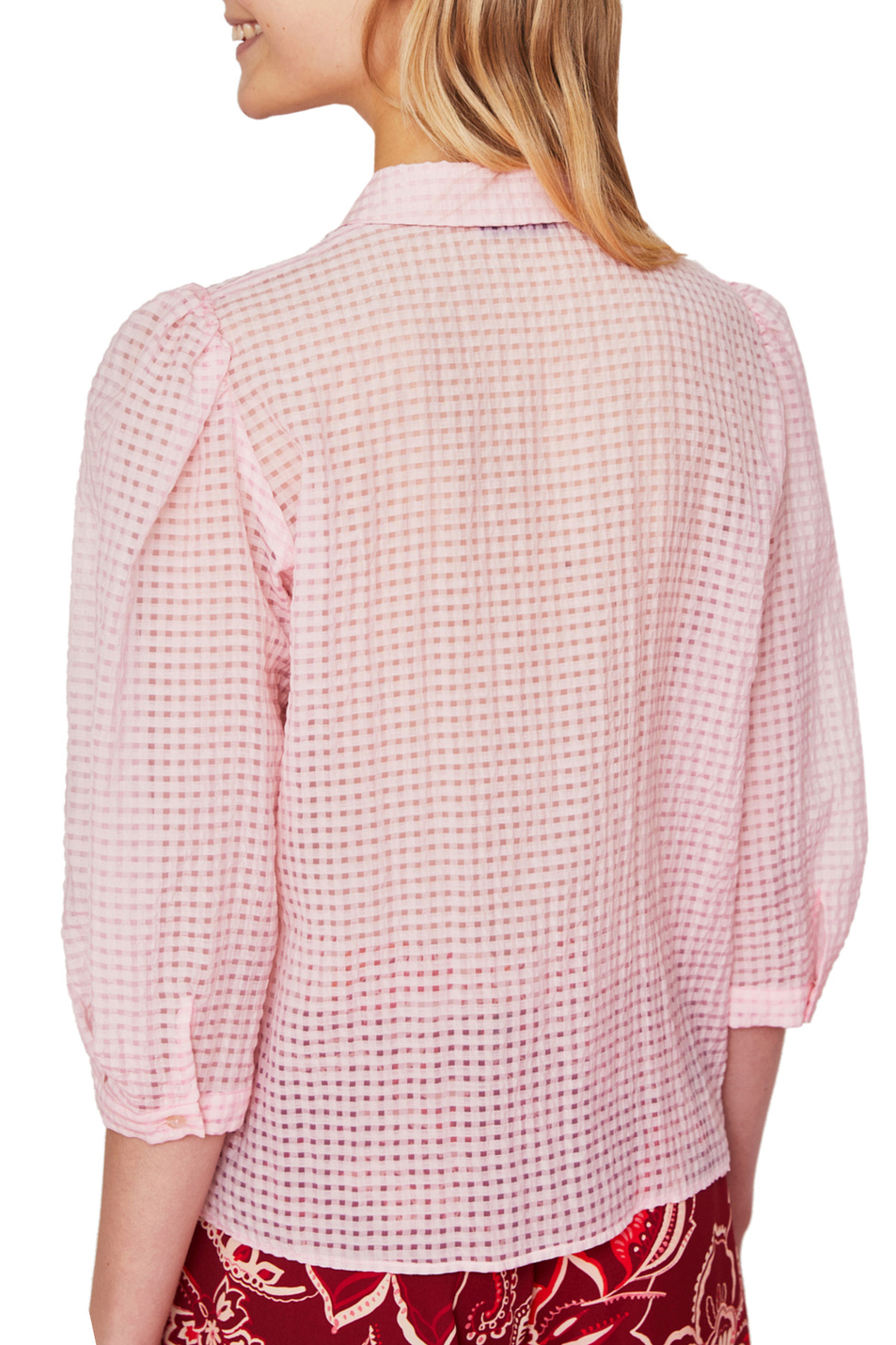 iBLUES Рубашка прямого кроя CAMOZZA из жаккардовой ткани (цвет ), артикул 71111122 | Фото 4