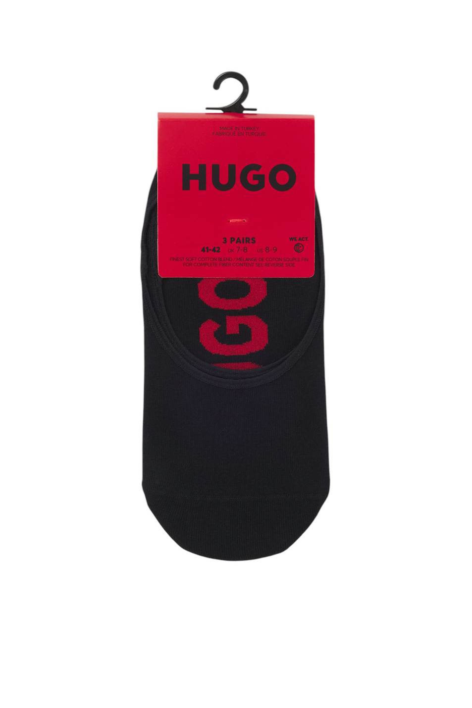 Мужской HUGO Носки-следки в комплекте из 3 пар (цвет ), артикул 50541589 | Фото 3