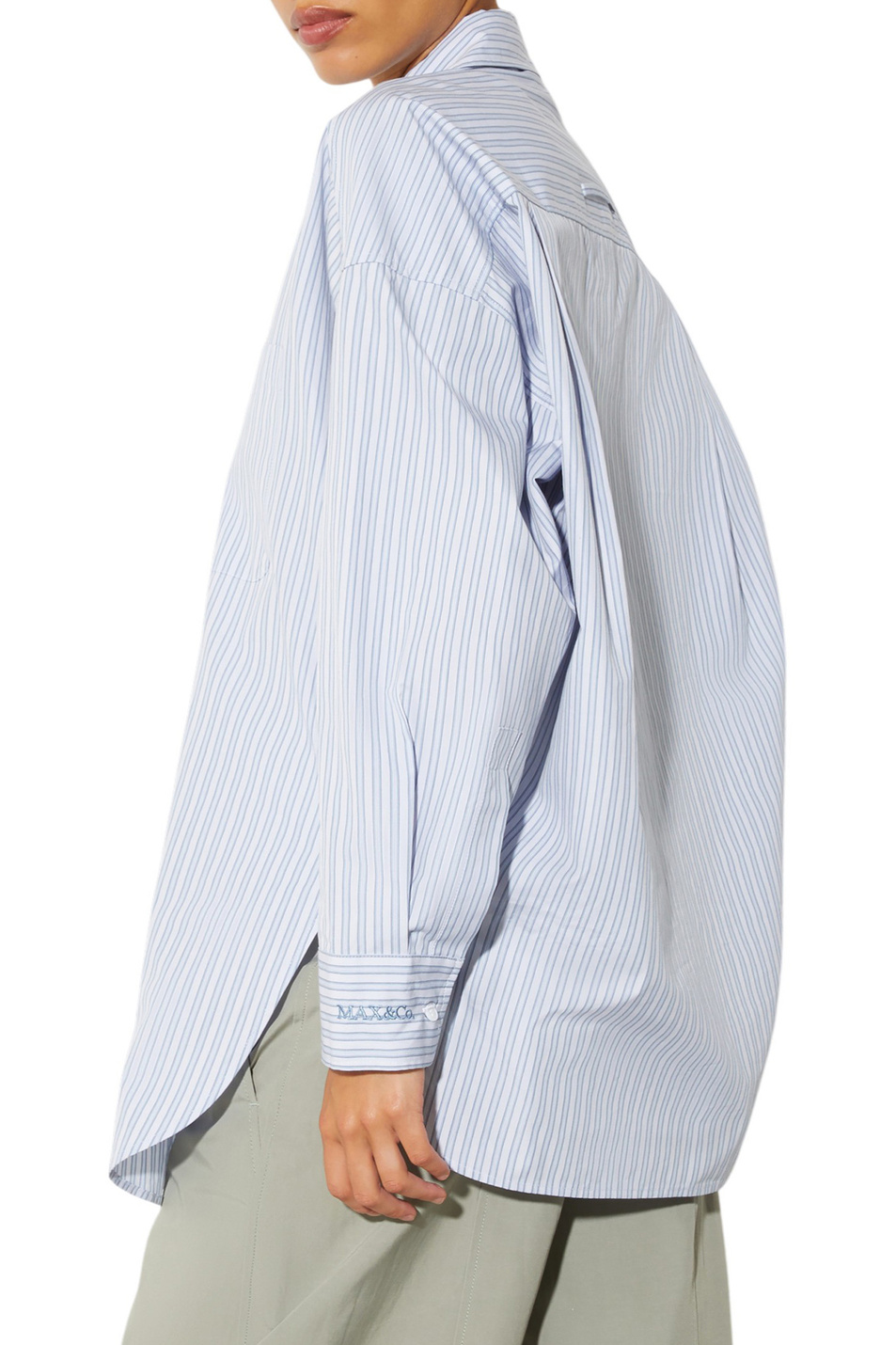 Женский MAX&Co. Рубашка MCOCANNETI из хлопка (цвет ), артикул 2616111013 | Фото 4