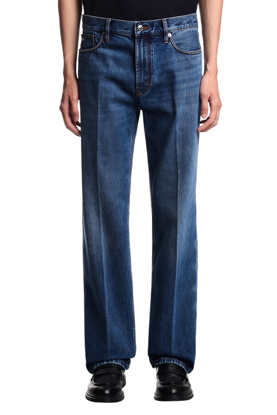 Мужской Emporio Armani Джинсы из хлопка (цвет ), артикул EM000763-AF17805 | Фото 3
