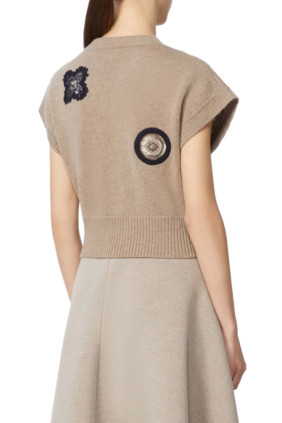 Женский Max Mara Джемпер ANFORA из шерсти и кашемира (цвет ), артикул 2611361061 | Фото 4