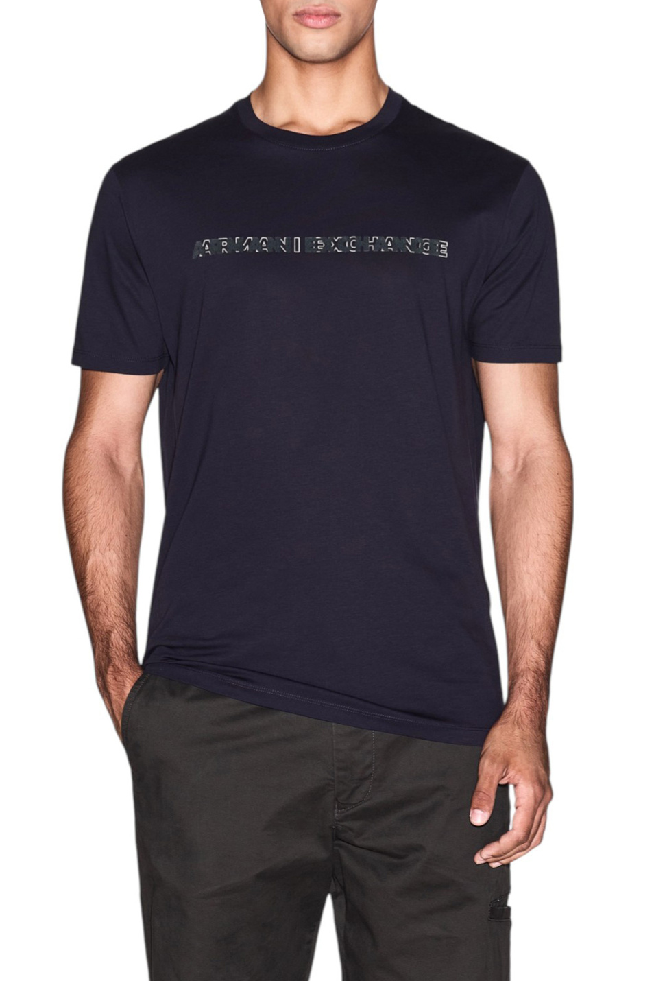 Мужской Armani Exchange Футболка с логотипом (цвет ), артикул XM001458-AF10364 | Фото 3