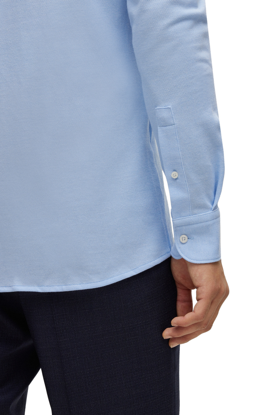 Мужской BOSS Рубашка трикотажная из натурального хлопка (цвет ), артикул 50484307 | Фото 5