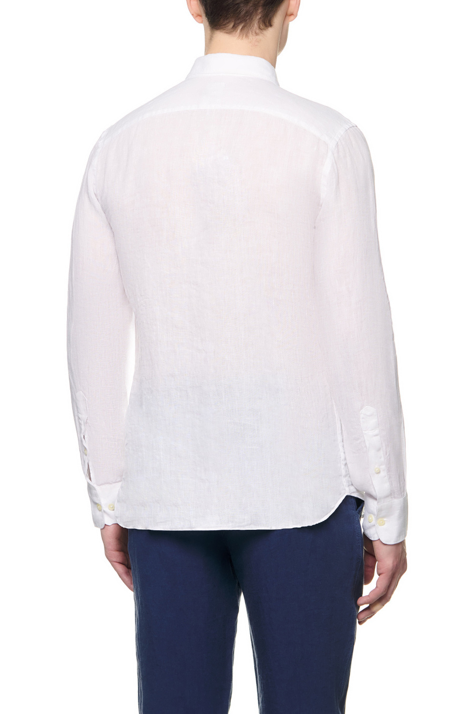 Мужской 120% Lino Рубашка из чистого льна (цвет ), артикул V0M13110000115000 | Фото 4
