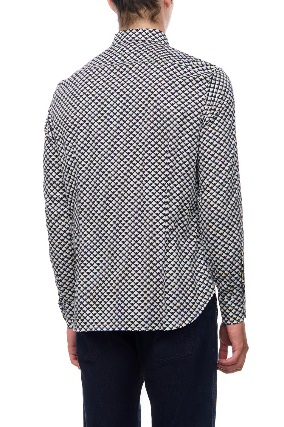 Мужской Emporio Armani Рубашка с логотипированным принтом (цвет ), артикул 6R1C86-1NMVZ | Фото 4