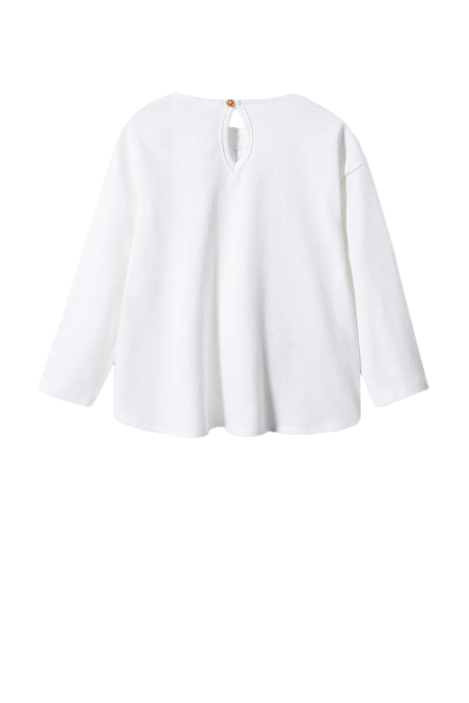 Девочкам Mango Kids Лонгслив JEWEL из натурального хлопка (цвет ), артикул 47003269 | Фото 2