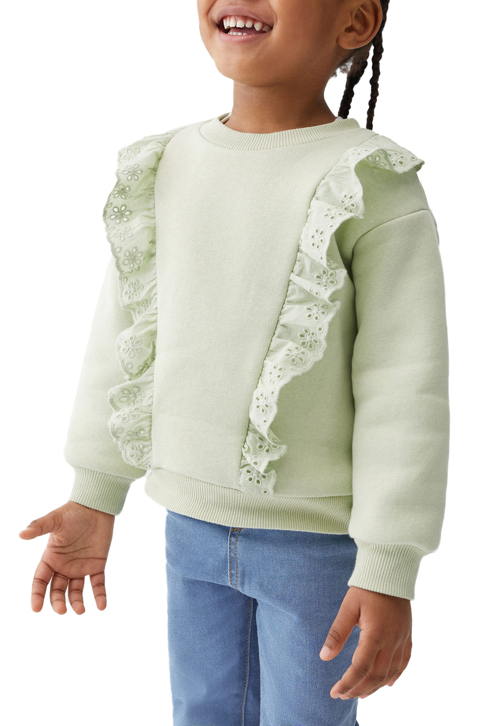 Девочкам Mango Kids Толстовка LISA с оборками (цвет ), артикул 47072538 | Фото 4