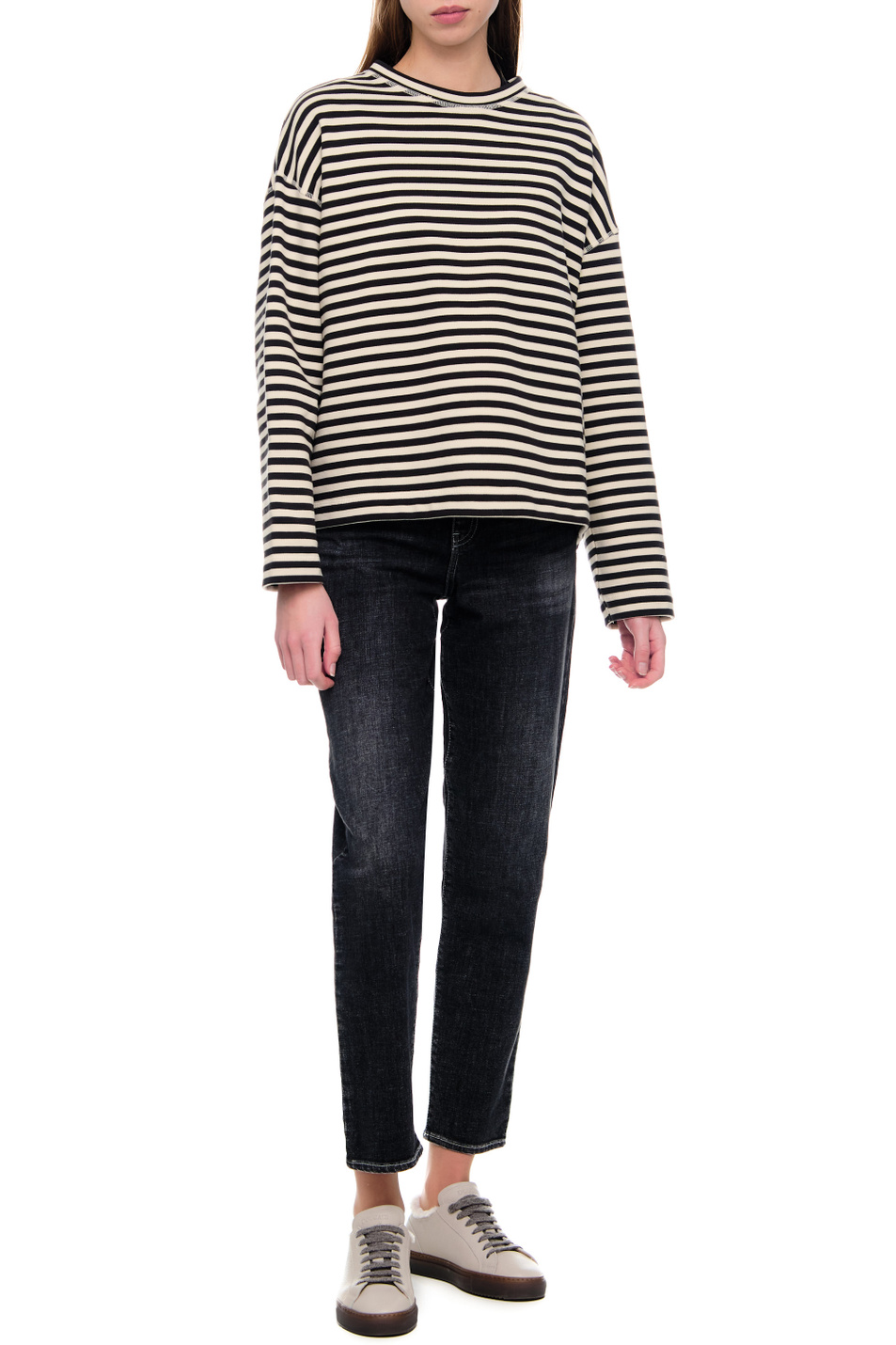 Женский Emporio Armani Джинсы с эффектом потертостей (цвет ), артикул 6L2J90-2DT4Z | Фото 3