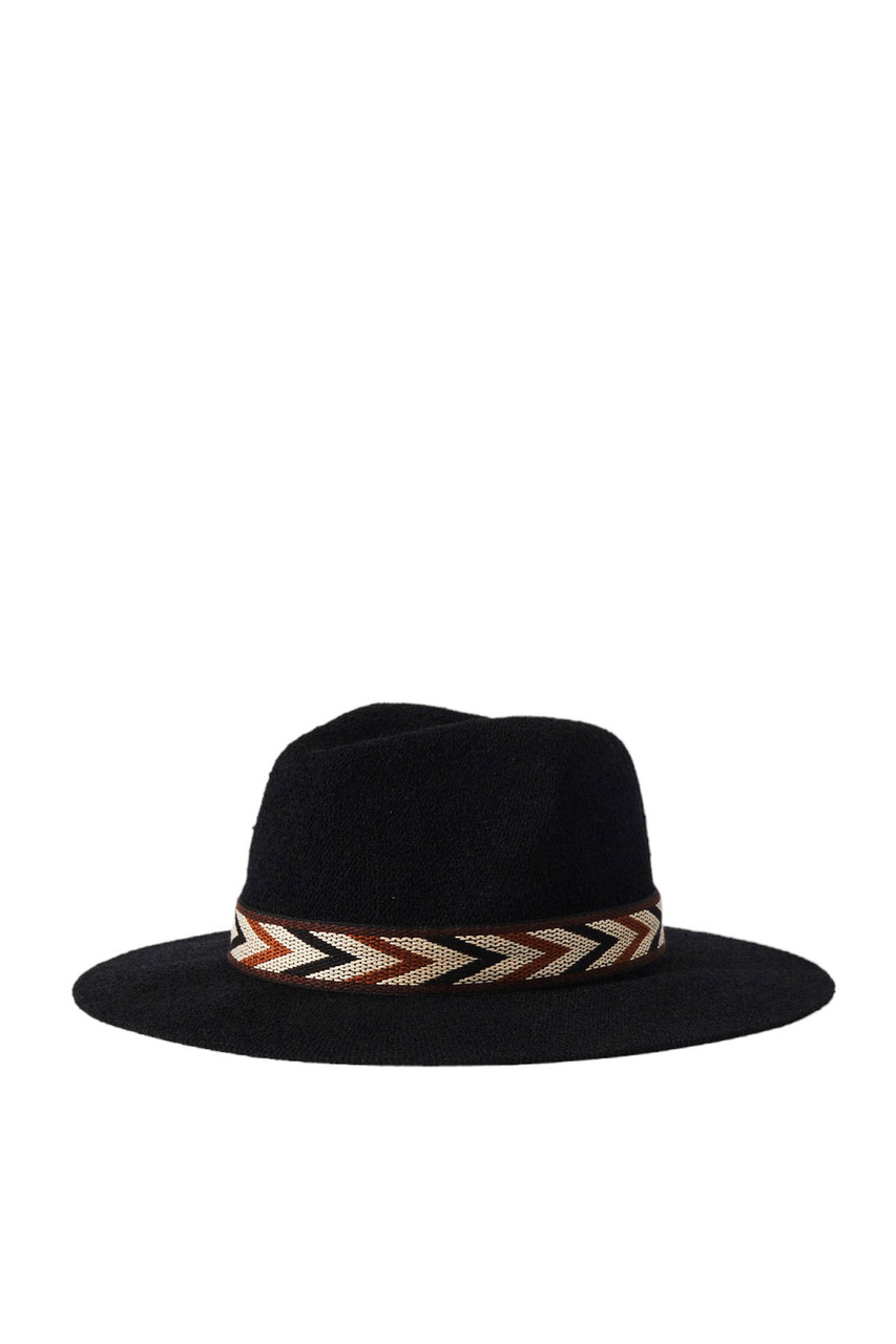 Шляпа с лентой|Основной цвет:Черный|Артикул:211344 | Фото 1
