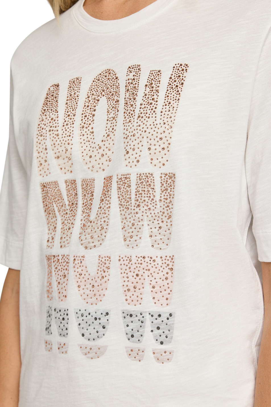 Женский Rabe Футболка из хлопка с принтом (цвет ), артикул 56-115302 | Фото 6