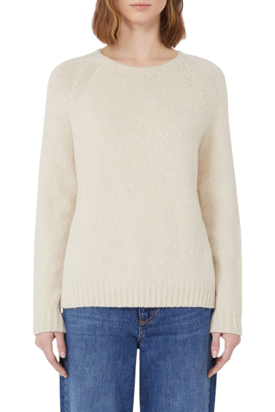 Женский Weekend Max Mara Свитер GHIACCI однотонный из смесовой альпаки (цвет ), артикул 2525366151 | Фото 3