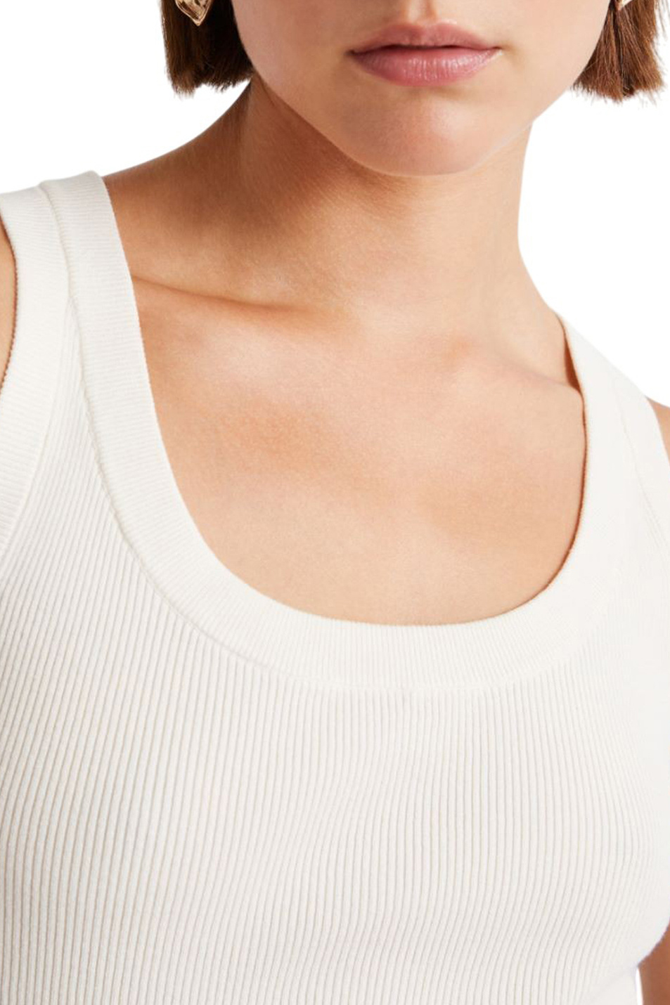 Женский MARELLA Топ MLLCAPANNA из ткани в рубчик (цвет ), артикул 2613361181 | Фото 5