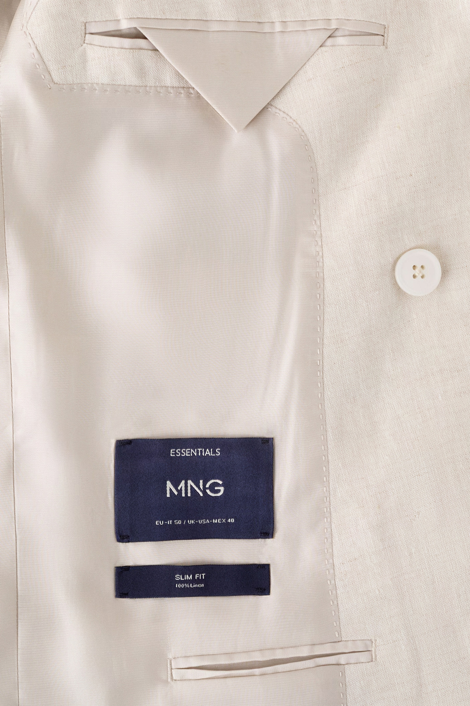 Мужской Mango Man Пиджак AMALFIC из льна (цвет ), артикул 27045931 | Фото 6