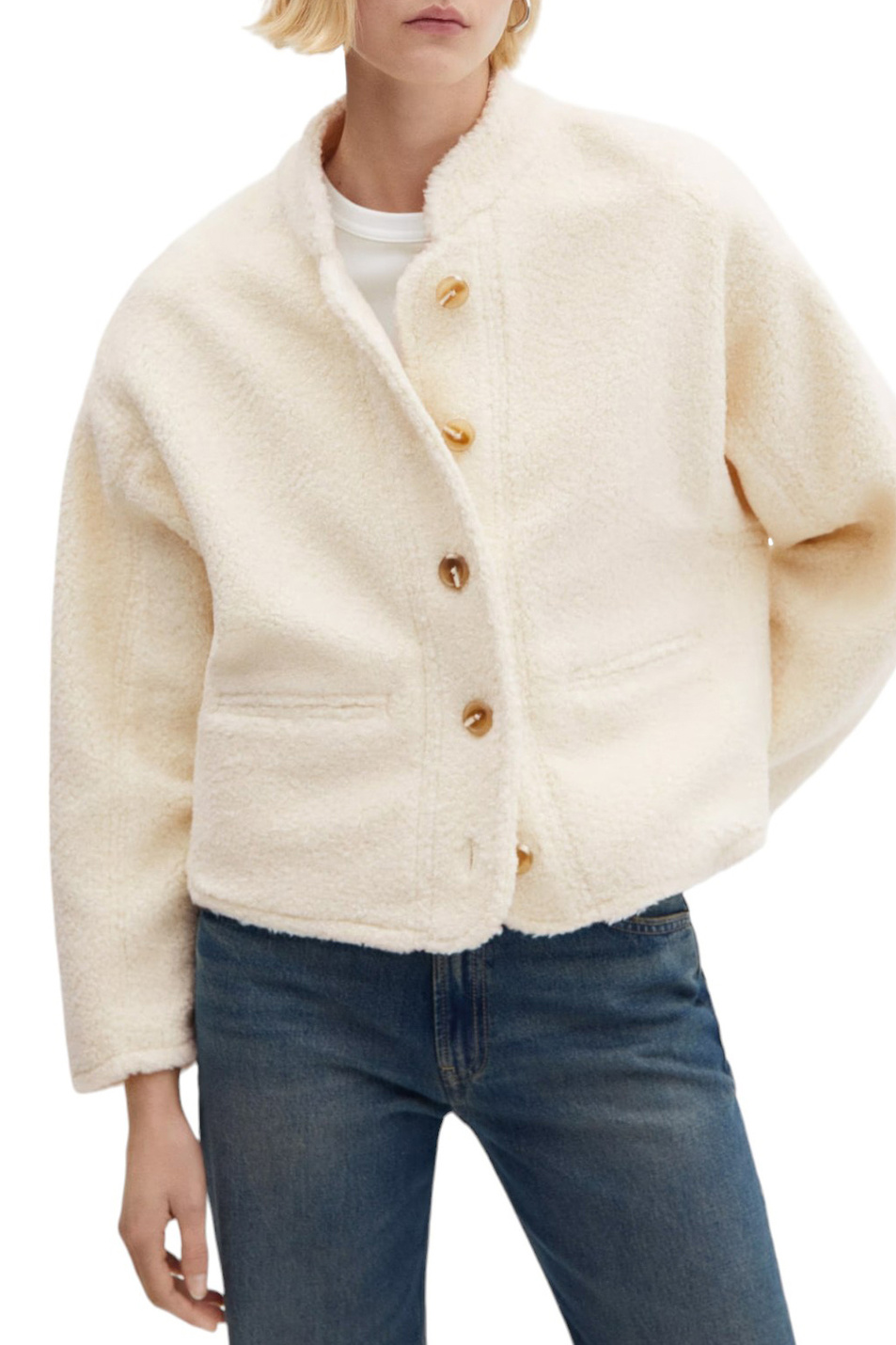 Женский Mango Куртка NORA из смесовой шерсти (цвет ), артикул 67084022 | Фото 3