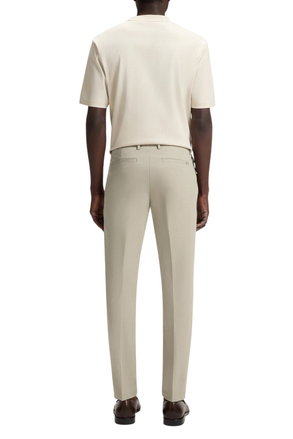 Брюки Kaiton однотонные|Основной цвет:Бежевый Мужской BOSS Брюки Kaiton однотонные (цвет ), артикул 50543945 | Фото 4